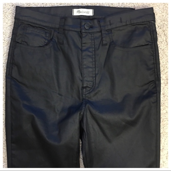 NWT! Madewell 10" High-Rise Skinny Jeans: Coated - Picture 3 of 8
